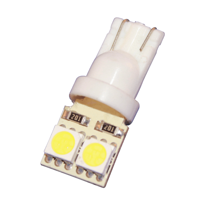 LUZ LED T10 2 LED 5050 PLANA