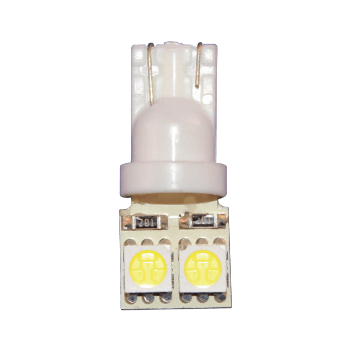 LUZ LED T10 2 LED 5050 PLANA